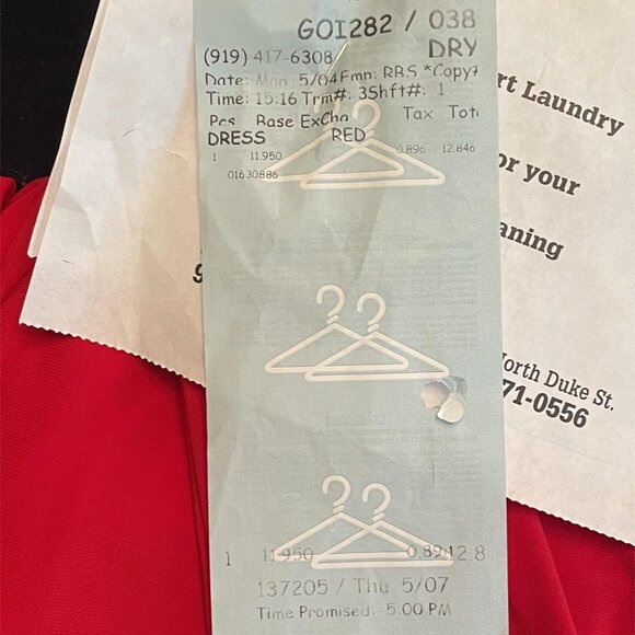 Collection Dress Barn Elegant Red Sleeveless Cocktail Dress Size 10 - Picture 8 of 11